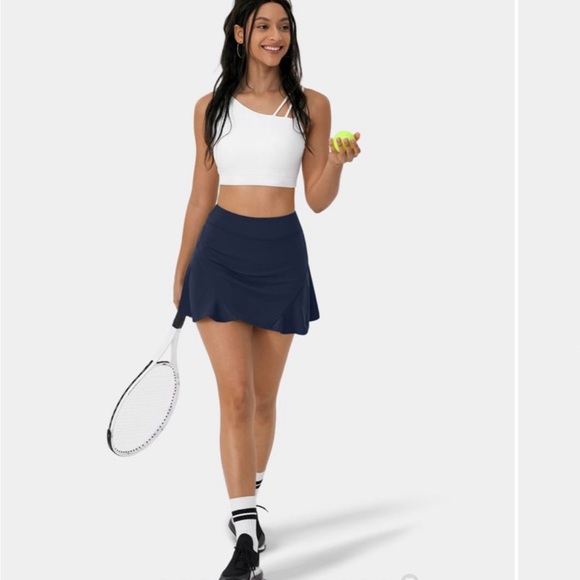 Halara Tennis Golf Skirt Hidden Pockets Navy Blue women’s Size Small - Picture 6 of 14